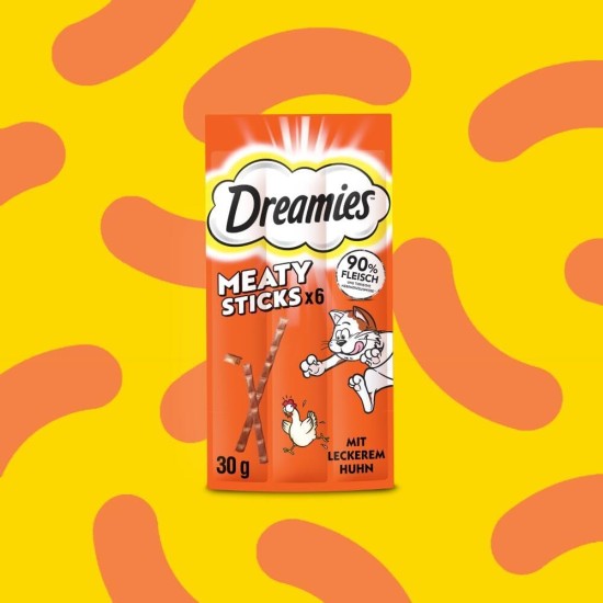 DREAMIES™ Meaty Sticks Cat Snacks Chicken 14 x 6 x 5 g DREAMIES™ Meaty Sticks Cat Snacks Chicken 14 x 6 x 5 g