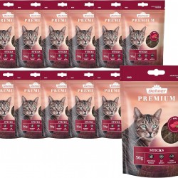 Dehner Premium Cat Treat, Grain-Free / Sugar Free, Adult / Sensitive Cats, Beef Sticks, 12 x 50g (600g) Dehner Premium Cat Treat, Grain-Free / Sugar Free, Adult / Sensitive Cats, Beef Sticks, 12 x 50g (600g)