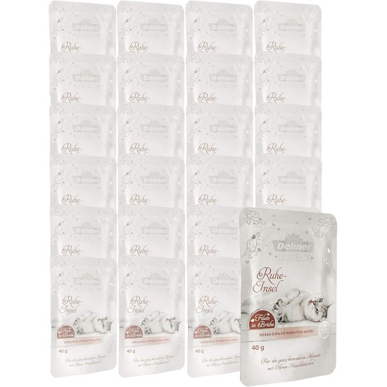 Dehner Premium Lovely Cat Treat Gluten Free Adult Cat Broth with Chicken in Bag 24 x 40g (960g) Dehner Premium Lovely Cat Treat Gluten Free Adult Cat Broth with Chicken in Bag 24 x 40g (960g)