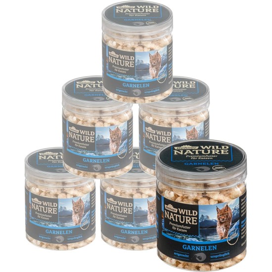 Dehner Wild Nature Premium Gluten Free / Sugar Free Cat Snack, Freeze Dried, Chicken, 6 x 20 g (120 g) Dehner Wild Nature Premium Gluten Free / Sugar Free Cat Snack, Freeze Dried, Chicken, 6 x 20 g (120 g)