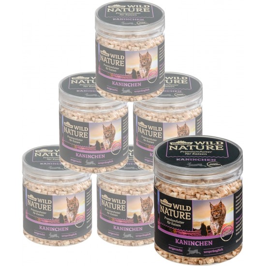 Dehner Wild Nature Premium Gluten Free / Sugar Free Cat Snack, Freeze Dried, Chicken, 6 x 25 g (150 g) Dehner Wild Nature Premium Gluten Free / Sugar Free Cat Snack, Freeze Dried, Chicken, 6 x 25 g (150 g)