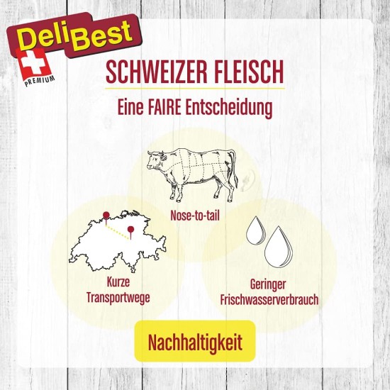 DeliBest Soft Meatys Cat Treats Made of Swiss Chicken Meat, Grain-Free, Semi-Moist Treats, Easy to Digest, Cat Snack without Artificial Additives, Suitable for Allergy Sufferers, 100 g DeliBest Soft Meatys Cat Treats Made of Swiss Chicken Meat, Grain-Free, Semi-Moist Treats, Easy to Digest, Cat Snack without Artificial Additives, Suitable for Allergy Sufferers, 100 g