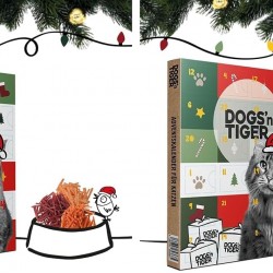 Dogs'n Tiger Advent Calendar for Cats - Natural & High-Quality Snacks Made from 85% Meat Behind Each Door, No Sugar & Grains for All Cats Dogs'n Tiger Advent Calendar for Cats - Natural & High-Quality Snacks Made from 85% Meat Behind Each Door, No Sugar & Grains for All Cats