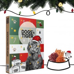 Dogs'n Tiger Advent Calendar for Cats - Natural & High-Quality Snacks Made from 85% Meat Behind Each Door, No Sugar & Grains for All Cats Dogs'n Tiger Advent Calendar for Cats - Natural & High-Quality Snacks Made from 85% Meat Behind Each Door, No Sugar & Grains for All Cats