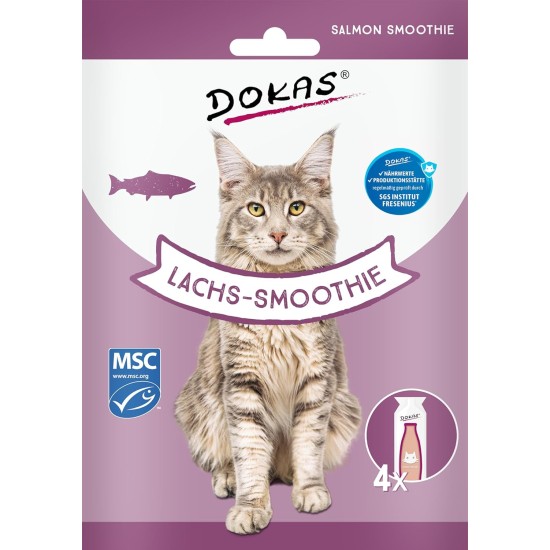 Dokas Salmon Smoothie - Creamy Premium Snack for Cats - Ideal as a Topping or Reward Dokas Salmon Smoothie - Creamy Premium Snack for Cats - Ideal as a Topping or Reward