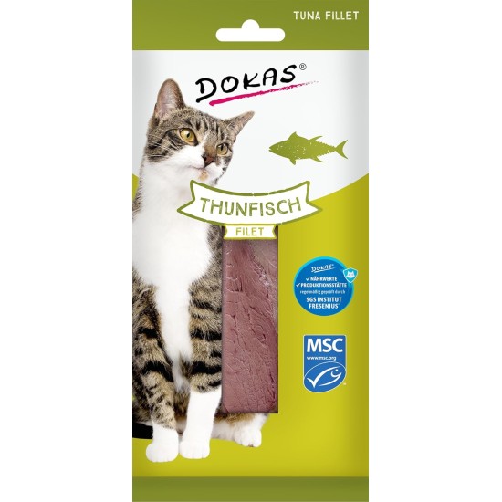 Dokas Tuna Fillet - Grain-Free Premium Treat for Cats - Ideal as a Reward Dokas Tuna Fillet - Grain-Free Premium Treat for Cats - Ideal as a Reward