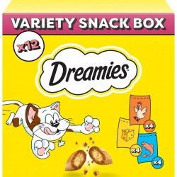 Dreamies Cat Snacks - Cat Treats with Crispy Texture and Creamy Filling, Various Flavours and Sizes Dreamies Cat Snacks - Cat Treats with Crispy Texture and Creamy Filling, Various Flavours and Sizes