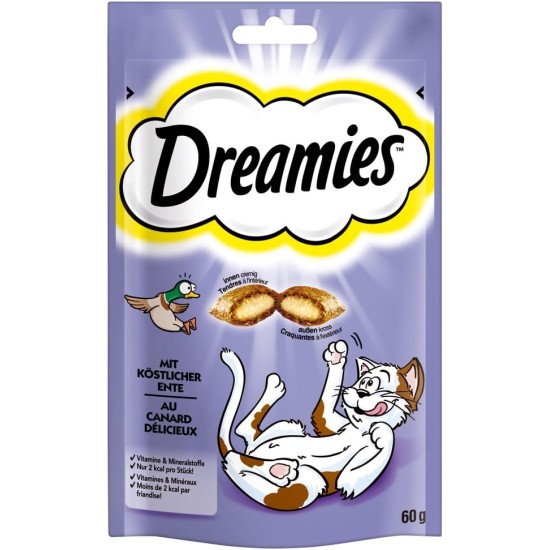 Dreamies Cat Snacks - Cat Treats with Crispy Texture and Creamy Filling, Various Flavours and Sizes Dreamies Cat Snacks - Cat Treats with Crispy Texture and Creamy Filling, Various Flavours and Sizes