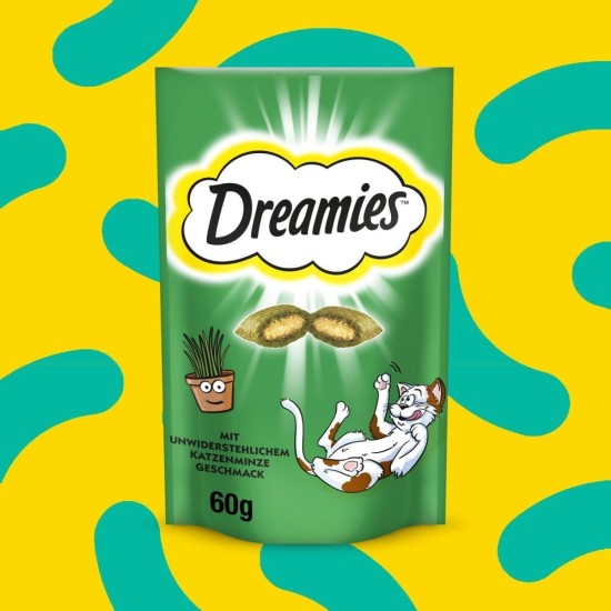 Dreamies Cat Snacks - Cat Treats with Crispy Texture and Creamy Filling, Various Flavours and Sizes Dreamies Cat Snacks - Cat Treats with Crispy Texture and Creamy Filling, Various Flavours and Sizes