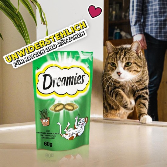 Dreamies Cat Snacks - Cat Treats with Crispy Texture and Creamy Filling, Various Flavours and Sizes Dreamies Cat Snacks - Cat Treats with Crispy Texture and Creamy Filling, Various Flavours and Sizes