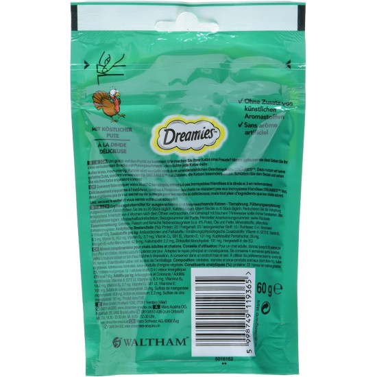 Dreamies Cat Snacks - Cat Treats with Crispy Texture and Creamy Filling, Various Flavours and Sizes Dreamies Cat Snacks - Cat Treats with Crispy Texture and Creamy Filling, Various Flavours and Sizes