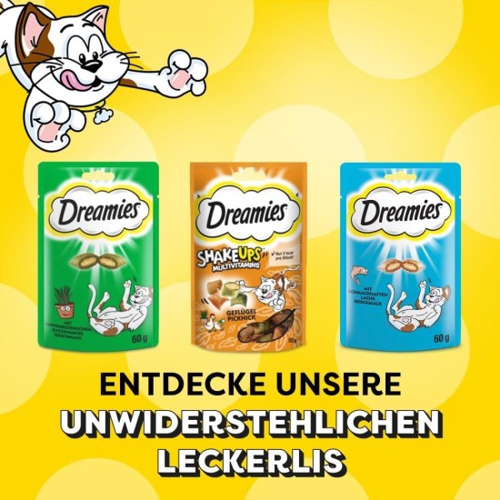 Dreamies Cat Treats Creamy Snacks with Chicken - Delicious Creamy Flavour - 44 Portion Bags (11 x 4 x 10 g) Dreamies Cat Treats Creamy Snacks with Chicken - Delicious Creamy Flavour - 44 Portion Bags (11 x 4 x 10 g)