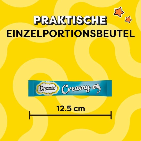 Dreamies Cat Treats Creamy Snacks with Chicken - Delicious Creamy Flavour - 44 Portion Bags (11 x 4 x 10 g) Dreamies Cat Treats Creamy Snacks with Chicken - Delicious Creamy Flavour - 44 Portion Bags (11 x 4 x 10 g)