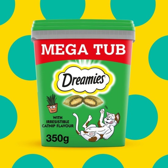 Dreamies Classic Cat Snacks with Salmon - Incredibly Crispy Bags with Delicate Filling - 2 x 350 g Dreamies Classic Cat Snacks with Salmon - Incredibly Crispy Bags with Delicate Filling - 2 x 350 g