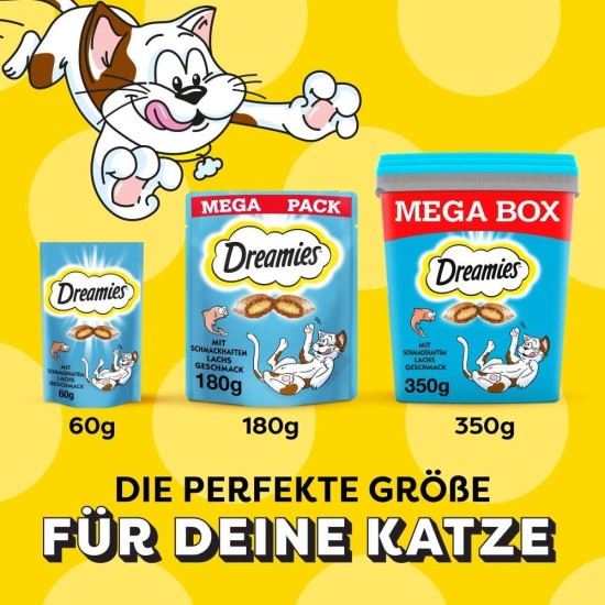 Dreamies Mix Cat Snacks with Cheese Flavour - Crispy Exterior & Creamy Inside - 2 x 350 g Dreamies Mix Cat Snacks with Cheese Flavour - Crispy Exterior & Creamy Inside - 2 x 350 g