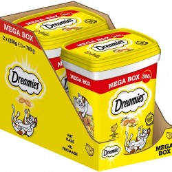 Dreamies Mix Cat Snacks with Cheese Flavour - Crispy Exterior & Creamy Inside - 2 x 350 g Dreamies Mix Cat Snacks with Cheese Flavour - Crispy Exterior & Creamy Inside - 2 x 350 g