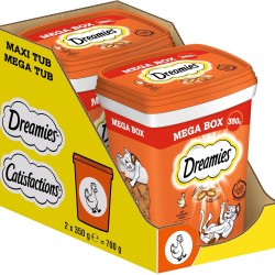 Dreamies Mix Cat Snacks with Chicken Flavour - Crispy Exterior & Creamy Inside - 2 x 350 g Dreamies Mix Cat Snacks with Chicken Flavour - Crispy Exterior & Creamy Inside - 2 x 350 g