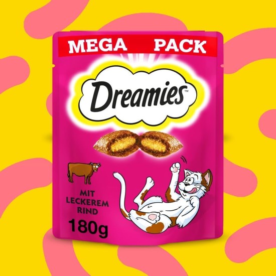 Dreamies Mix Cat Snacks with Chicken Flavour - Crispy Exterior & Creamy Inside - 2 x 350 g Dreamies Mix Cat Snacks with Chicken Flavour - Crispy Exterior & Creamy Inside - 2 x 350 g