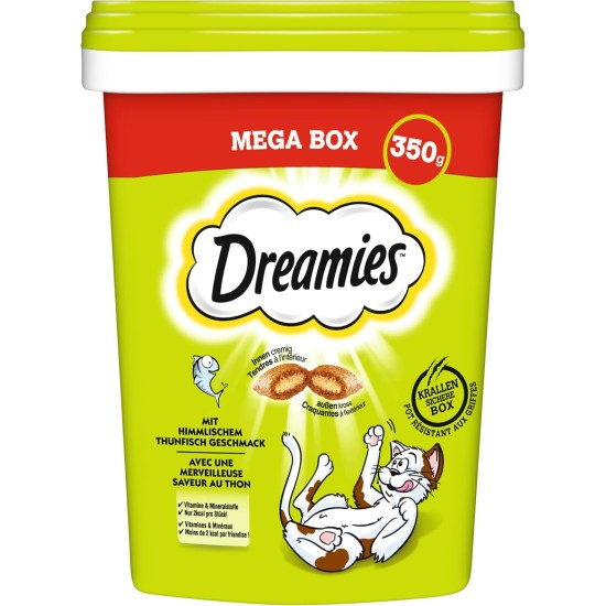 Dreamies Mix Cat Snacks with Chicken Flavour - Crispy Exterior & Creamy Inside - 2 x 350 g Dreamies Mix Cat Snacks with Chicken Flavour - Crispy Exterior & Creamy Inside - 2 x 350 g