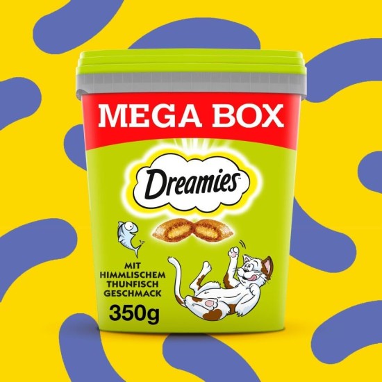 Dreamies Mix Cat Snacks with Chicken Flavour - Crispy Exterior & Creamy Inside - 2 x 350 g Dreamies Mix Cat Snacks with Chicken Flavour - Crispy Exterior & Creamy Inside - 2 x 350 g