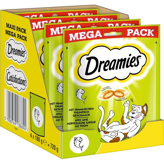 Dreamies Mix Cat Snacks with Chicken Flavour - Crispy Exterior & Creamy Inside - 2 x 350 g Dreamies Mix Cat Snacks with Chicken Flavour - Crispy Exterior & Creamy Inside - 2 x 350 g