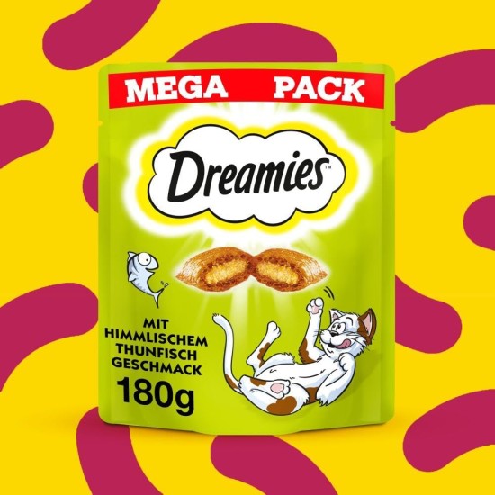 Dreamies Mix Cat Snacks with Chicken Flavour - Crispy Exterior & Creamy Inside - 2 x 350 g Dreamies Mix Cat Snacks with Chicken Flavour - Crispy Exterior & Creamy Inside - 2 x 350 g