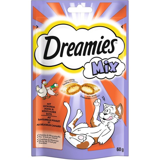 Dreamies mix with chicken & duck 6 x 60g Dreamies mix with chicken & duck 6 x 60g