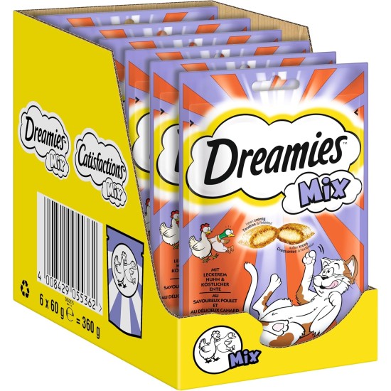 Dreamies mix with chicken & duck 6 x 60g Dreamies mix with chicken & duck 6 x 60g