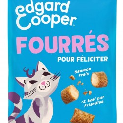 Edgard Cooper Natural Cat Snacks, Pillows with Salmon (1 x 60g Bag), Packed with Fresh Meat, Grain Free, Less Than 2 Kcal Per Snack, Natural Ingredients & No Added Sugar. Edgard Cooper Natural Cat Snacks, Pillows with Salmon (1 x 60g Bag), Packed with Fresh Meat, Grain Free, Less Than 2 Kcal Per Snack, Natural Ingredients & No Added Sugar.