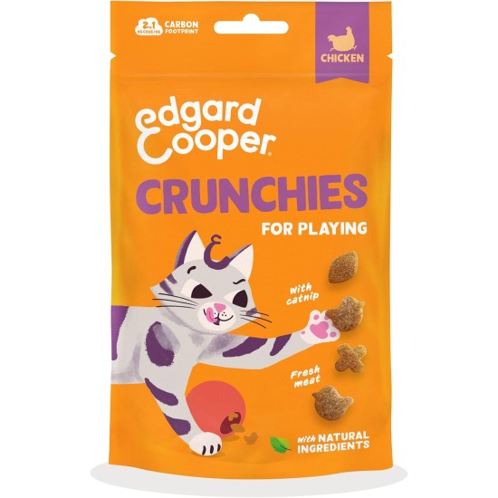 Edgard Cooper Natural Cat Snacks, Pillows with Salmon (1 x 60g Bag), Packed with Fresh Meat, Grain Free, Less Than 2 Kcal Per Snack, Natural Ingredients & No Added Sugar. Edgard Cooper Natural Cat Snacks, Pillows with Salmon (1 x 60g Bag), Packed with Fresh Meat, Grain Free, Less Than 2 Kcal Per Snack, Natural Ingredients & No Added Sugar.