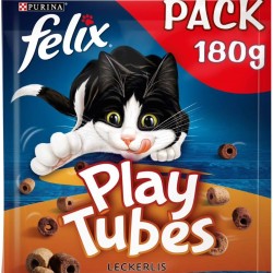 FELIX Play Tubes Cat Snack, Treats for Playing with Chicken & Liver Flavour, Pack of 5 (5 x 180 g) FELIX Play Tubes Cat Snack, Treats for Playing with Chicken & Liver Flavour, Pack of 5 (5 x 180 g)