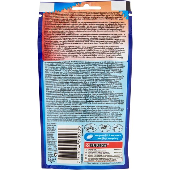 Felix - FELIX CRISPIES Saumon Truite - 50 g Felix - FELIX CRISPIES Saumon Truite - 50 g