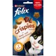 Felix Crispies cat treats with proteins, vitamins and Omega 6 fatty acids, pack of 8 (8 x 45 g), Beef and Chicken flavour Felix Crispies cat treats with proteins, vitamins and Omega 6 fatty acids, pack of 8 (8 x 45 g), Beef and Chicken flavour