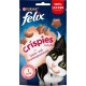 Felix Crispies cat treats with proteins, vitamins and Omega 6 fatty acids, pack of 8 (8 x 45 g), Beef and Chicken flavour Felix Crispies cat treats with proteins, vitamins and Omega 6 fatty acids, pack of 8 (8 x 45 g), Beef and Chicken flavour
