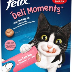 Felix Deli Moments Creamy Cat Snack with Salmon, Pack of 44 (44 x 10 g) Felix Deli Moments Creamy Cat Snack with Salmon, Pack of 44 (44 x 10 g)