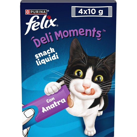 Felix Deli Moments Liquid Snacks for Adults Cats with Chicken 44 Packs of 10g Felix Deli Moments Liquid Snacks for Adults Cats with Chicken 44 Packs of 10g