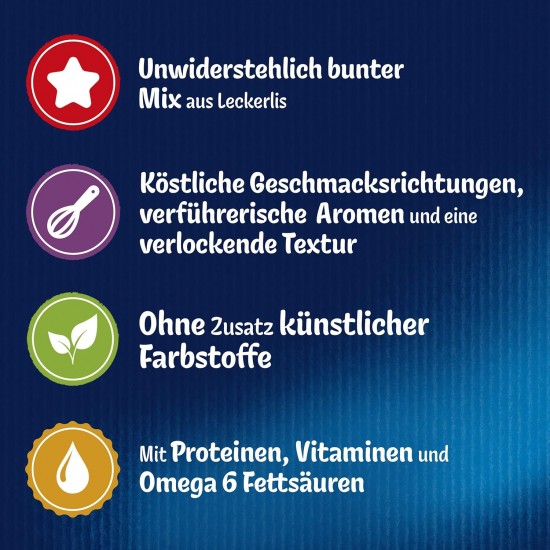 Felix Knabber Mix Original and Strandspaß (Beach Fun) Cat Snack with Various Varieties, Mixtray 2 x (8 x 60 g) Felix Knabber Mix Original and Strandspaß (Beach Fun) Cat Snack with Various Varieties, Mixtray 2 x (8 x 60 g)