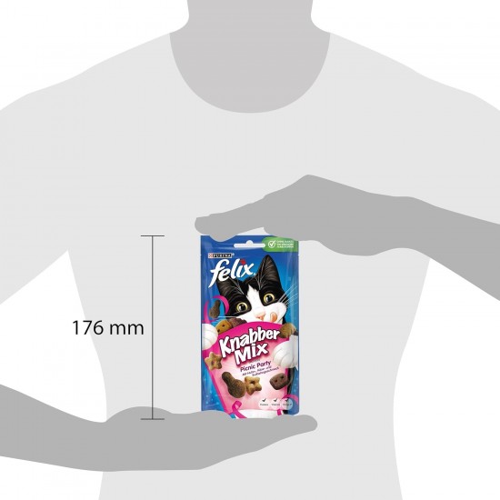 Felix Knabber Mix Original and Strandspaß (Beach Fun) Cat Snack with Various Varieties, Mixtray 2 x (8 x 60 g) Felix Knabber Mix Original and Strandspaß (Beach Fun) Cat Snack with Various Varieties, Mixtray 2 x (8 x 60 g)