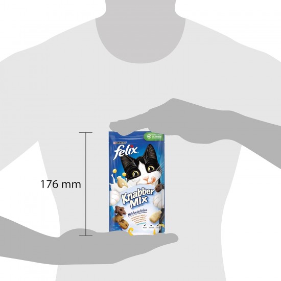 Felix Knabber Mix Original and Strandspaß (Beach Fun) Cat Snack with Various Varieties, Mixtray 2 x (8 x 60 g) Felix Knabber Mix Original and Strandspaß (Beach Fun) Cat Snack with Various Varieties, Mixtray 2 x (8 x 60 g)