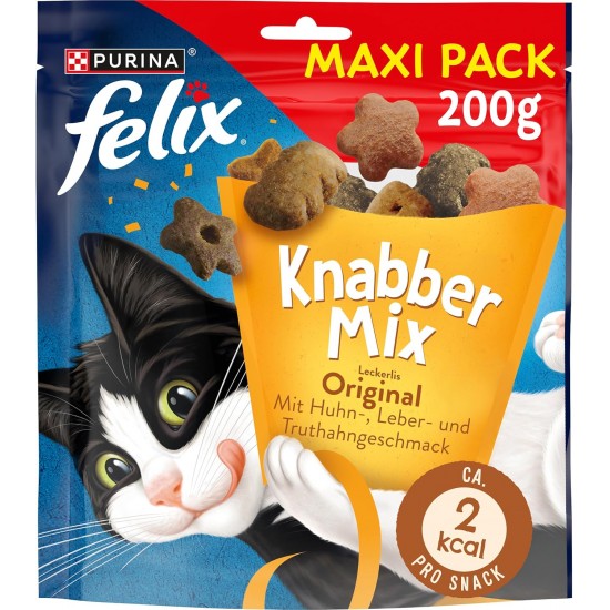 Felix Knabber Mix Original and Strandspaß (Beach Fun) Cat Snack with Various Varieties, Mixtray 2 x (8 x 60 g) Felix Knabber Mix Original and Strandspaß (Beach Fun) Cat Snack with Various Varieties, Mixtray 2 x (8 x 60 g)