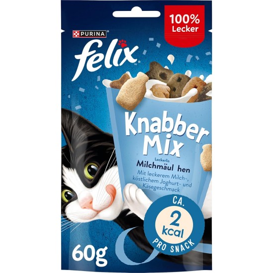 Felix Knabber Mix Original and Strandspaß (Beach Fun) Cat Snack with Various Varieties, Mixtray 2 x (8 x 60 g) Felix Knabber Mix Original and Strandspaß (Beach Fun) Cat Snack with Various Varieties, Mixtray 2 x (8 x 60 g)