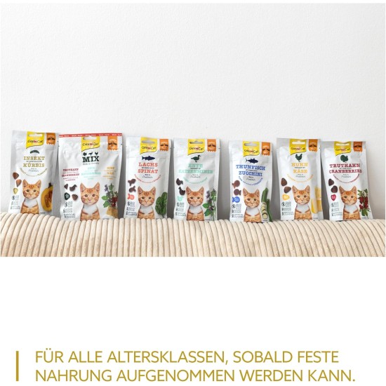 GimCat Crunchy Snacks Duck with Catnip - Crunchy and Protein Rich Cat Treats - 1 Bag (1 x 50 g) GimCat Crunchy Snacks Duck with Catnip - Crunchy and Protein Rich Cat Treats - 1 Bag (1 x 50 g)