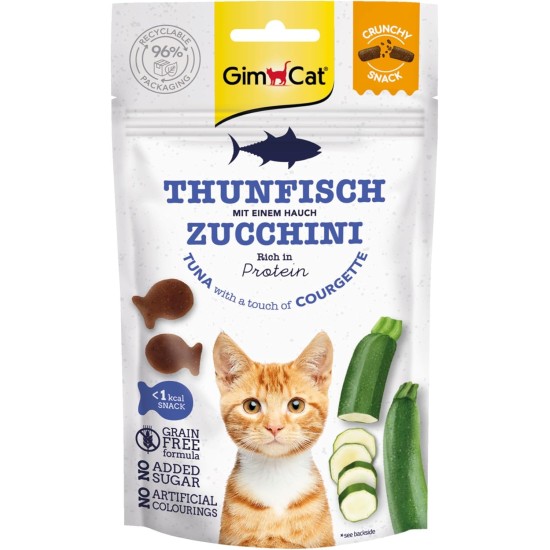GimCat Crunchy Snacks Duck with Catnip - Crunchy and Protein Rich Cat Treats - 1 Bag (1 x 50 g) GimCat Crunchy Snacks Duck with Catnip - Crunchy and Protein Rich Cat Treats - 1 Bag (1 x 50 g)