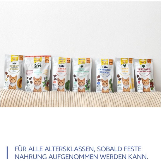 GimCat Crunchy Snacks Duck with Catnip - Crunchy and Protein Rich Cat Treats - 1 Bag (1 x 50 g) GimCat Crunchy Snacks Duck with Catnip - Crunchy and Protein Rich Cat Treats - 1 Bag (1 x 50 g)