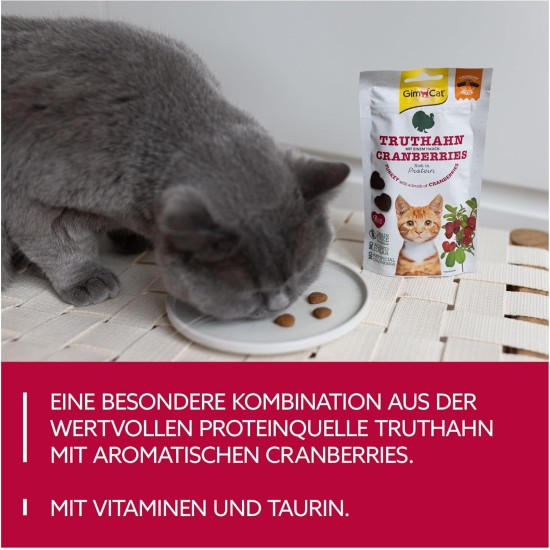 GimCat Crunchy Snacks Duck with Catnip - Crunchy and Protein Rich Cat Treats - 1 Bag (1 x 50 g) GimCat Crunchy Snacks Duck with Catnip - Crunchy and Protein Rich Cat Treats - 1 Bag (1 x 50 g)