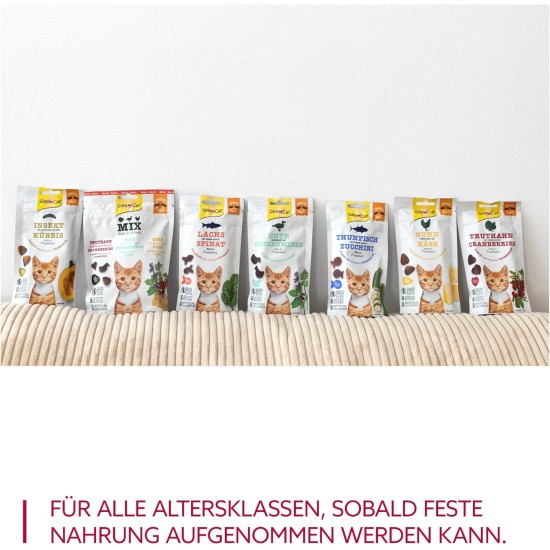 GimCat Crunchy Snacks Duck with Catnip - Crunchy and Protein Rich Cat Treats - 1 Bag (1 x 50 g) GimCat Crunchy Snacks Duck with Catnip - Crunchy and Protein Rich Cat Treats - 1 Bag (1 x 50 g)