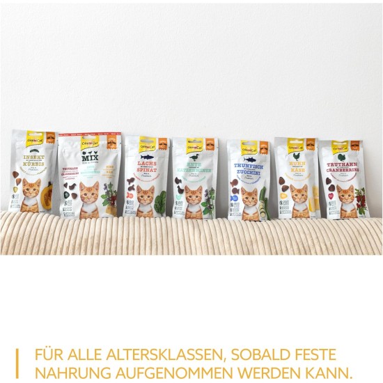GimCat Crunchy Snacks Duck with Catnip - Crunchy and Protein Rich Cat Treats - 1 Bag (1 x 50 g) GimCat Crunchy Snacks Duck with Catnip - Crunchy and Protein Rich Cat Treats - 1 Bag (1 x 50 g)