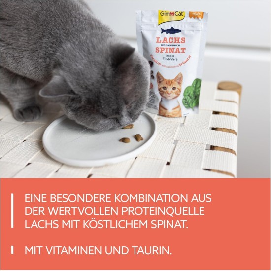 GimCat Crunchy Snacks Duck with Catnip - Crunchy and Protein Rich Cat Treats - 1 Bag (1 x 50 g) GimCat Crunchy Snacks Duck with Catnip - Crunchy and Protein Rich Cat Treats - 1 Bag (1 x 50 g)