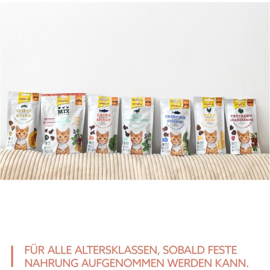 GimCat Crunchy Snacks Duck with Catnip - Crunchy and Protein Rich Cat Treats - 1 Bag (1 x 50 g) GimCat Crunchy Snacks Duck with Catnip - Crunchy and Protein Rich Cat Treats - 1 Bag (1 x 50 g)