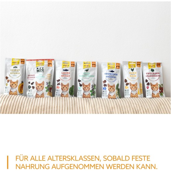 GimCat Crunchy Snacks Duck with Catnip - Crunchy and Protein Rich Cat Treats - 1 Bag (1 x 50 g) GimCat Crunchy Snacks Duck with Catnip - Crunchy and Protein Rich Cat Treats - 1 Bag (1 x 50 g)